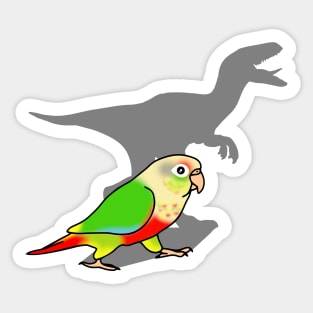 Velociraptor Pineapple Conure Sticker